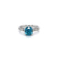 Deep BLUE Zircon Ring