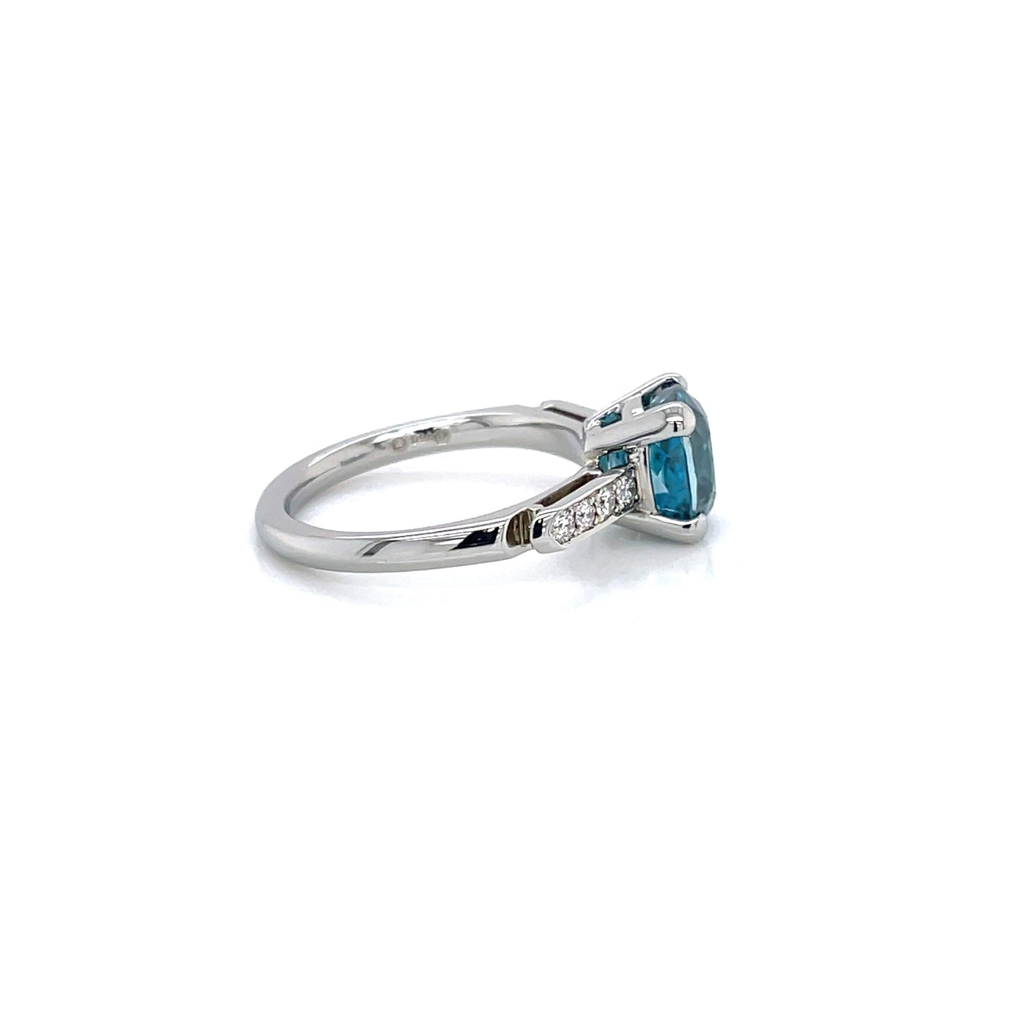 Deep BLUE Zircon Ring