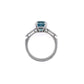 Deep BLUE Zircon Ring